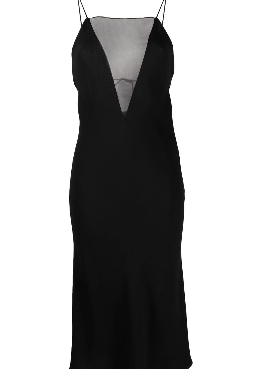 Stella Women midi silk compact McCartney dress crepe 0709